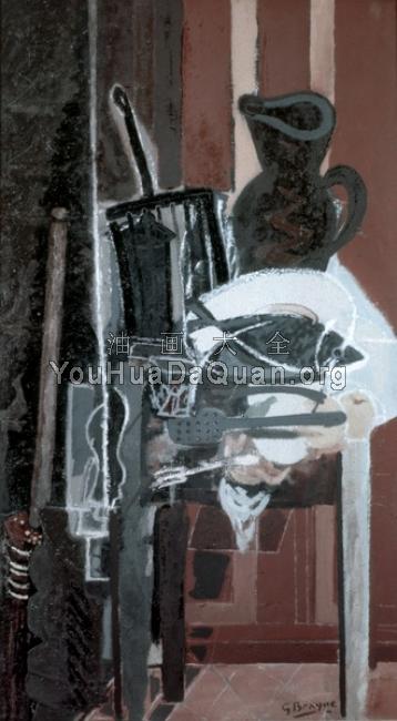 Kitchen Table with Grill - 乔治·勃拉克